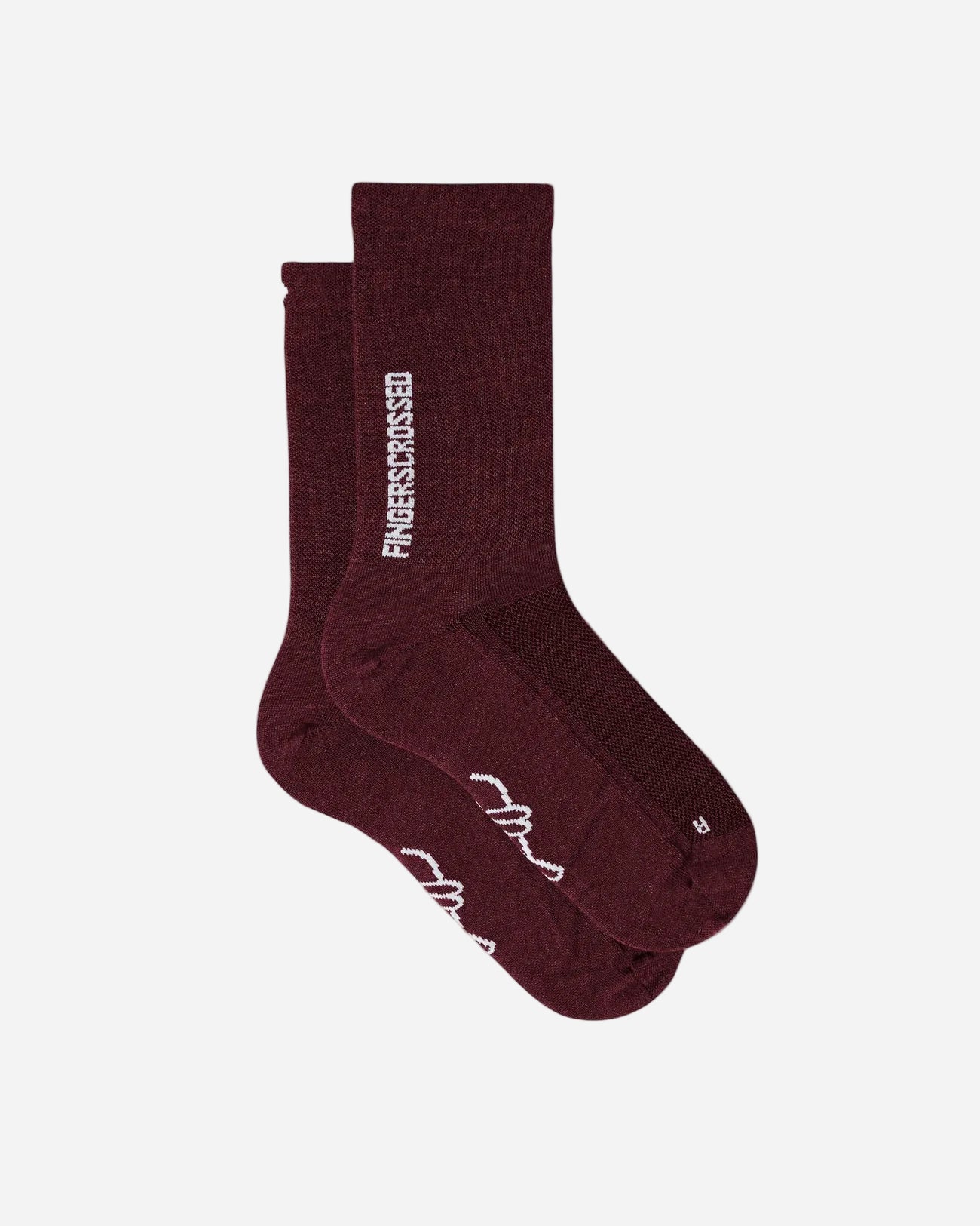 Fingerscrossed Light Merino Silk Socks Bordeaux