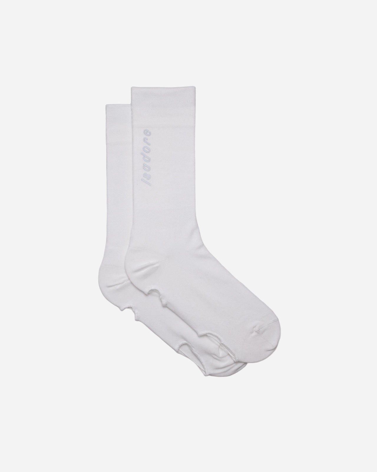 Isadore Signature Oversocks White