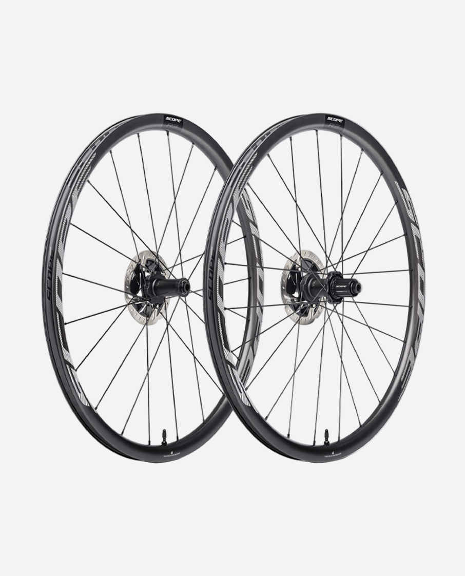 Scope R3 Road Disc-Brake Wheelset White No CeramicSpeed