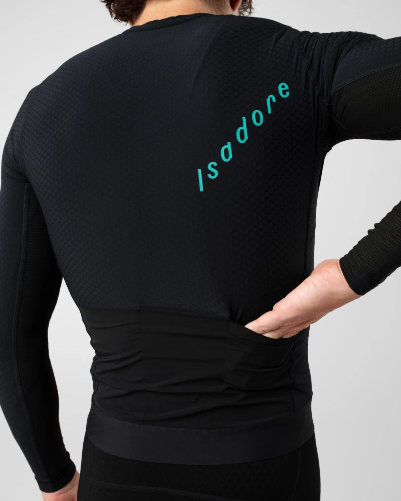 Isadore Echelon Aero Long Sleeve Jersey / Anthracite - KULT • Cycling Shop & Café