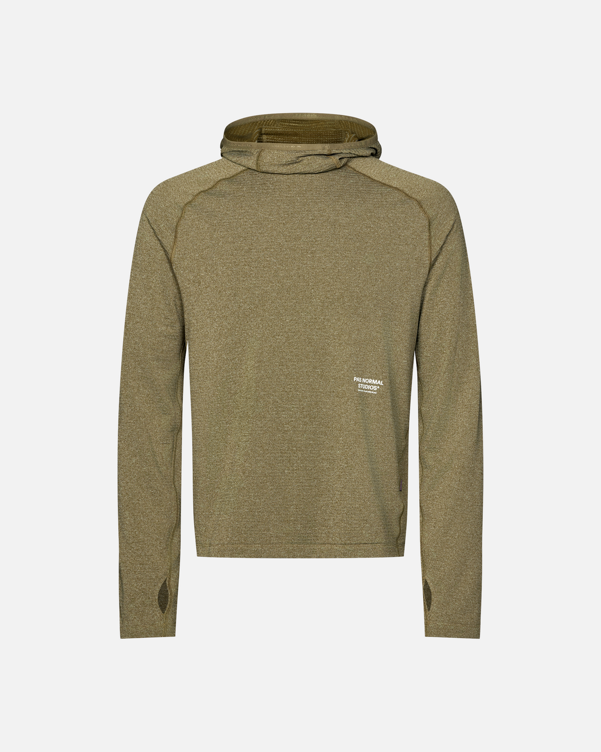 Pas Normal Studios Balance Thermal Hoodie Moss Brown