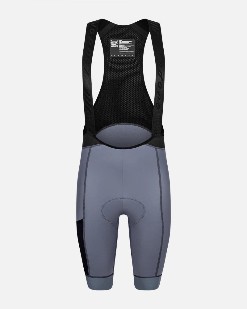 Isadore Signature Thermal Bib Shorts Iron Gate
