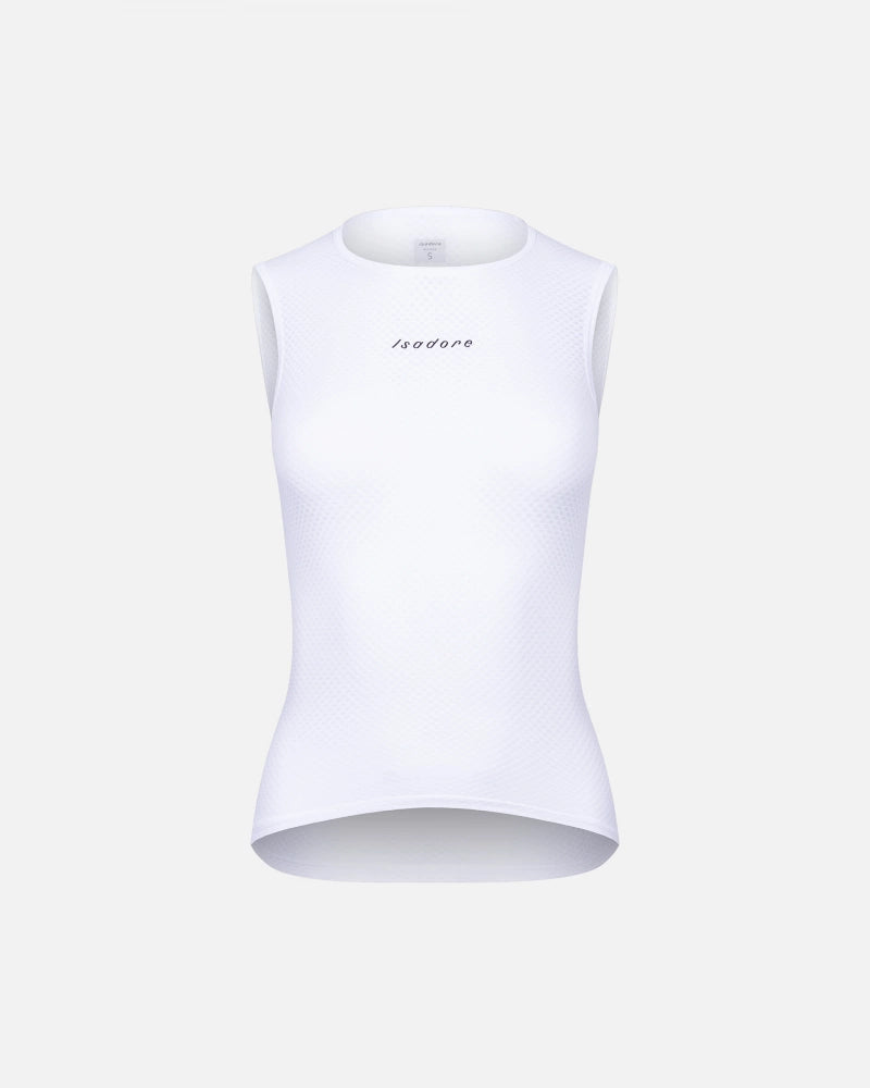 Isadore Women's Light Sleeveless Baselayer White