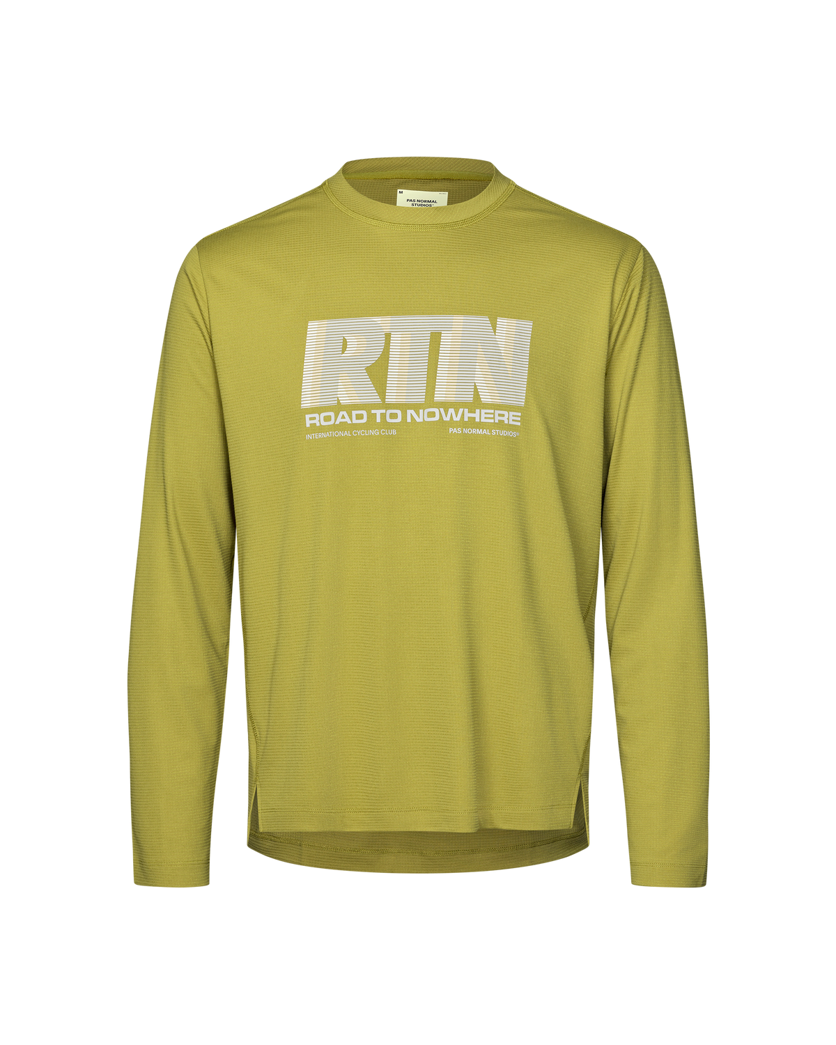 Pas Normal Studios Men's Balance Long Sleeve T-Shirt Dark Lime