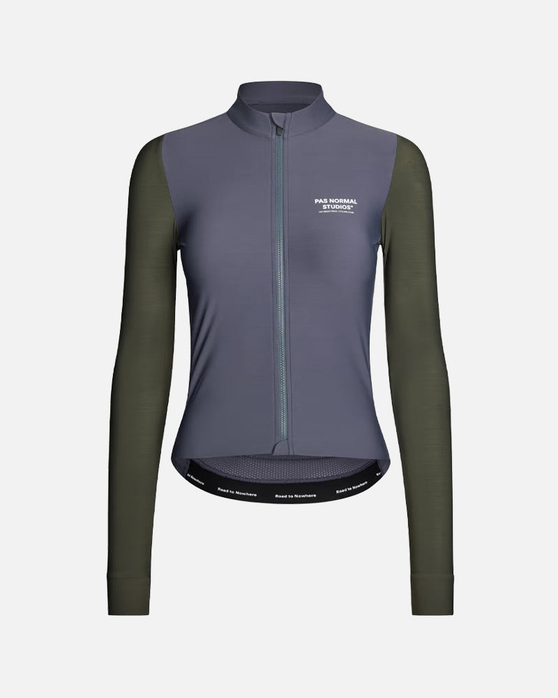 Pas Normal Studios Women's Mechanism Long Sleeve Jersey Steel Dark Olive