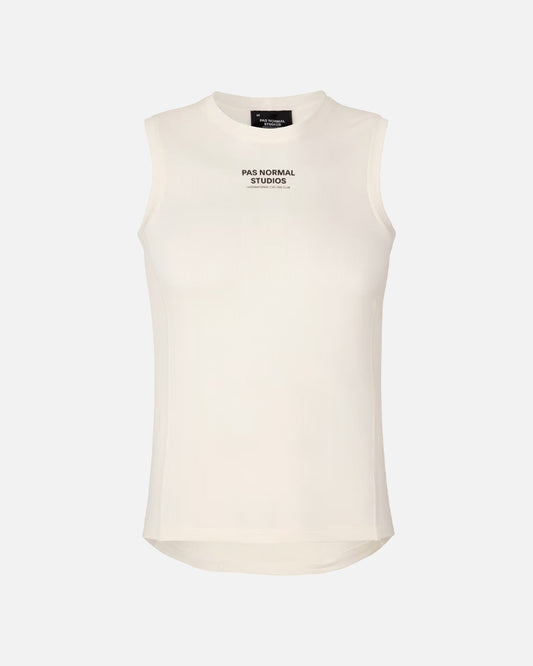 Pas Normal Studios Mid Sleeveless Baselayer Off White
