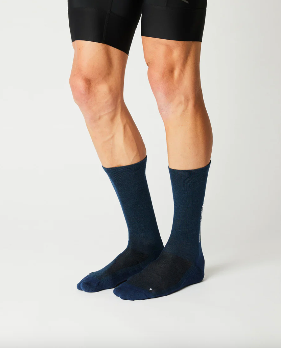 Fingerscrossed Light Merino Silk Socks / Blue - KULT • Cycling Shop & Café