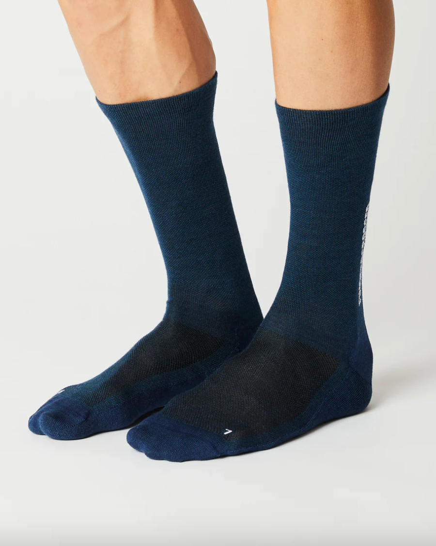 Fingerscrossed Light Merino Silk Socks / Blue - KULT • Cycling Shop & Café