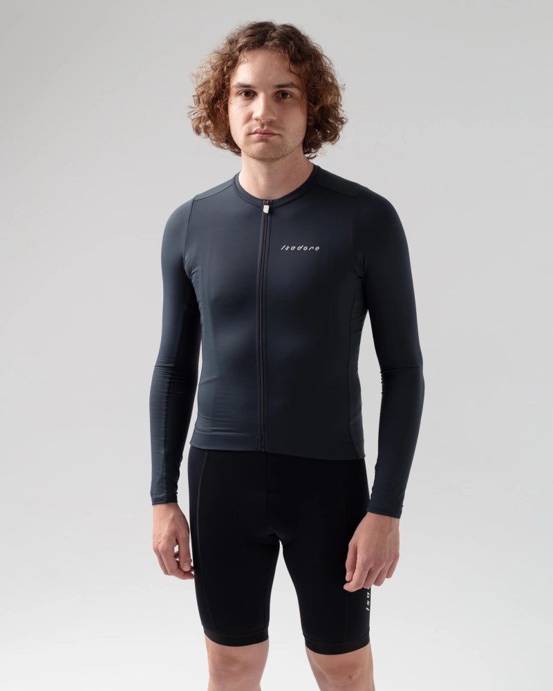 Isadore Debut Long Sleeve Jersey / Ebony - KULT • Cycling Shop & Café