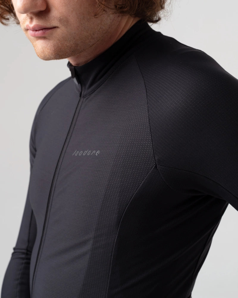 Isadore Debut Winter Long Sleeve Jersey / Black - KULT • Cycling Shop & Café