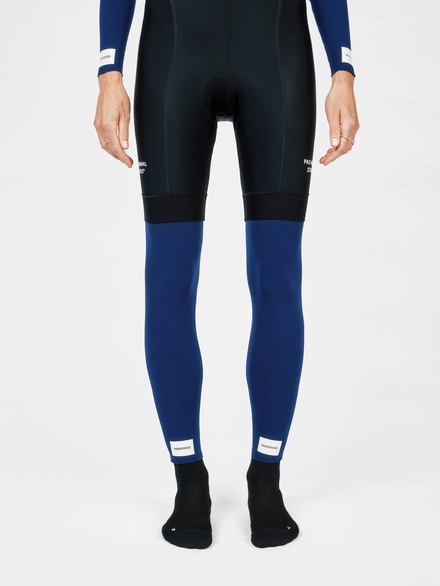 Fingerscrossed Leg Warmers / Navy - KULT • Cycling Shop & Café