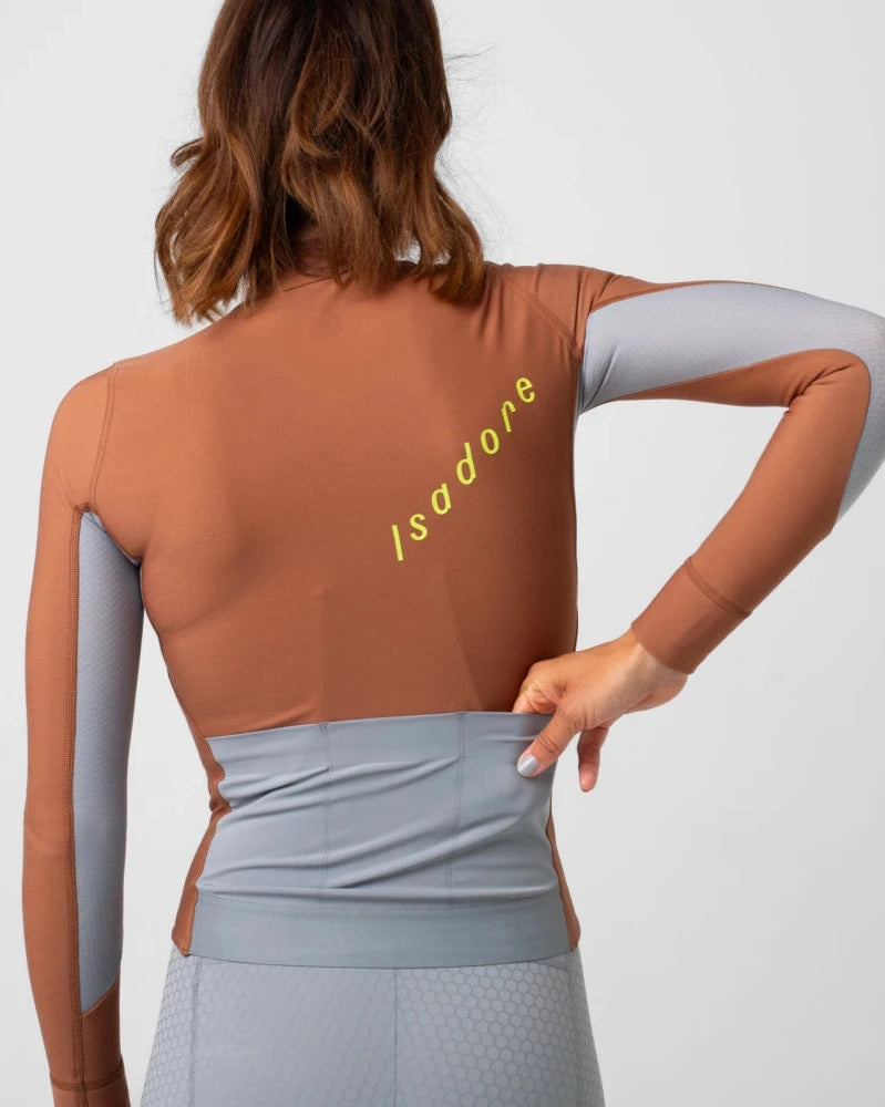 Isadore Women's Echelon Thermal Long Sleeve Jersey / Argan Oil - KULT • Cycling Shop & Café