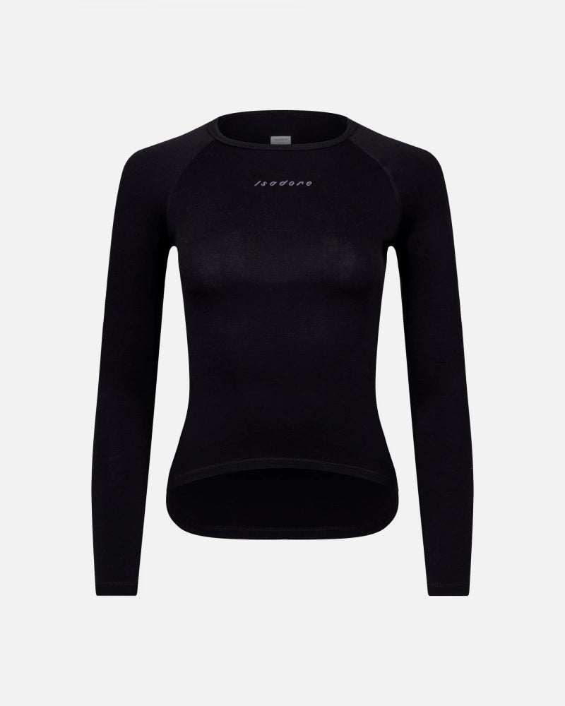 Isadore Women's Merino Long Sleeve Baselayer / Black - KULT • Cycling Shop & Café