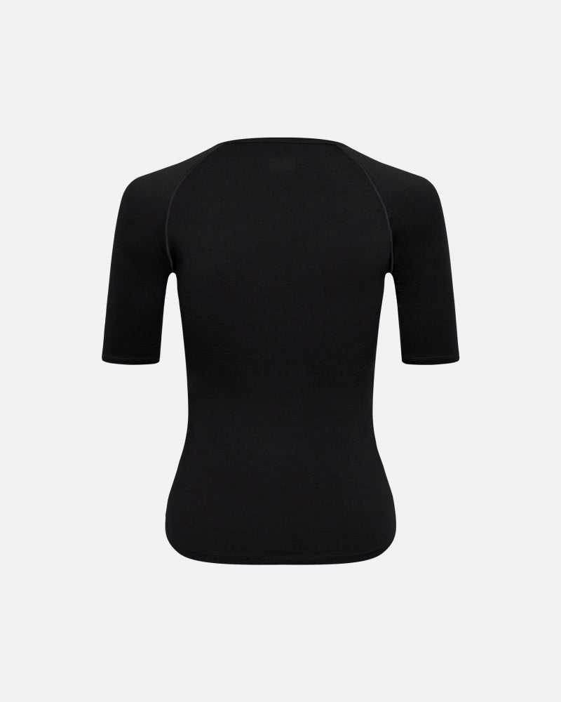 Isadore Women's Merino Short Sleeve Baselayer / Black - KULT • Cycling Shop & Café