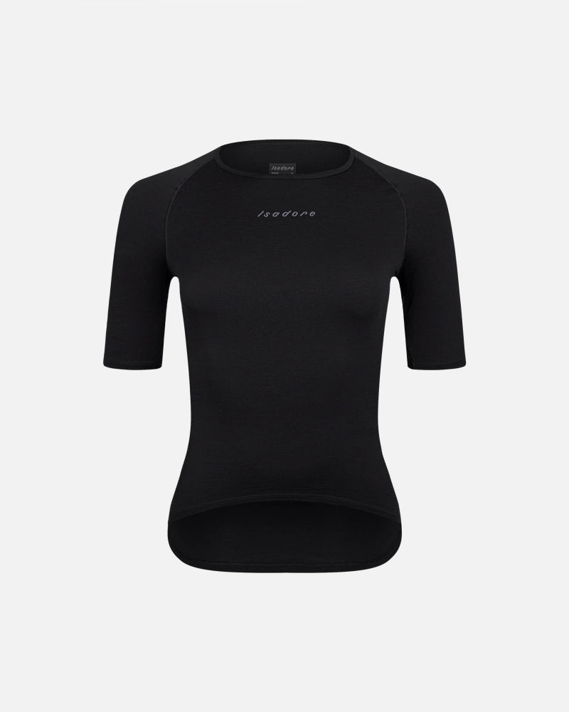 Isadore Women's Merino Short Sleeve Baselayer / Black - KULT • Cycling Shop & Café